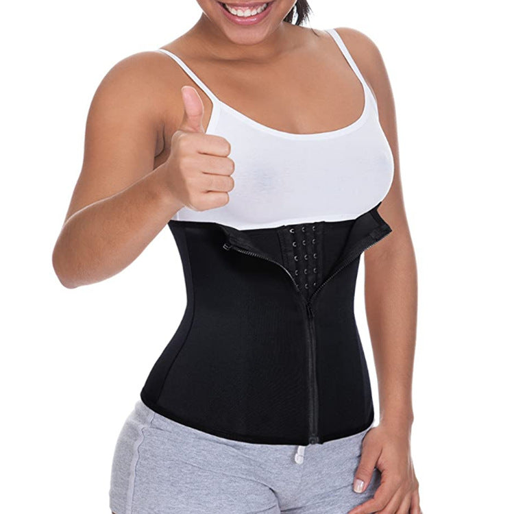 Three-Breasted Zpper  Neoprene Corset (Waist Trainer)