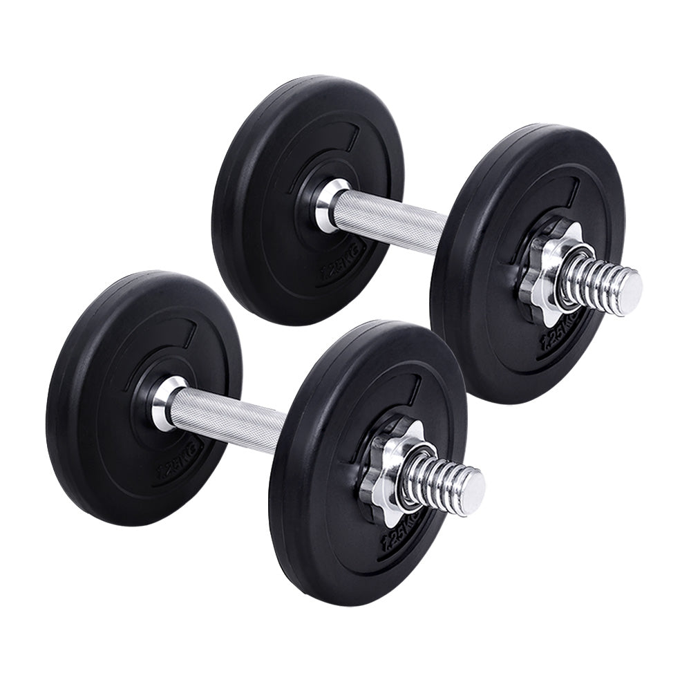 10KG Dumbbells Dumbbell Set Weight Training Plates Home Gym Fitness Exercise