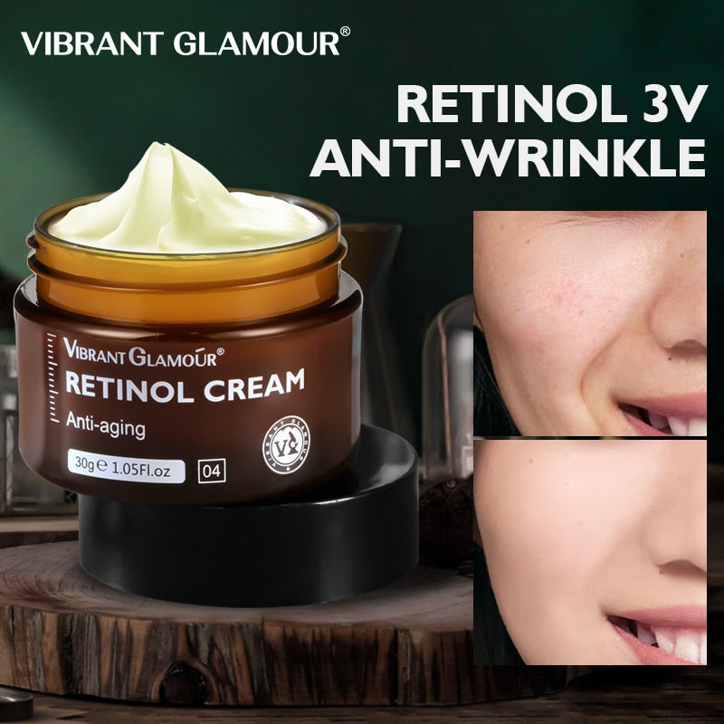 VIBRANT GLAMOUR Retinol Face Cream & Face Serum 2 PCS