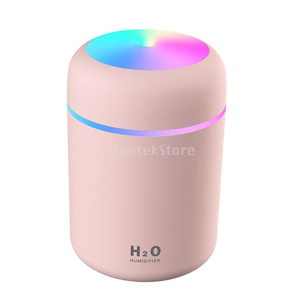 Portable 300ml Electric Air Humidifier Aroma Oil Diffuser USB Cool Mist Sprayer with Colorful Night Light for Home Car