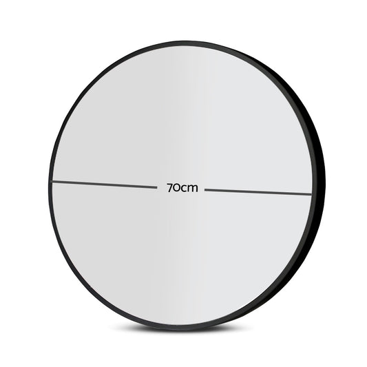 Embellir 70cm Round Wall Mirror Bathroom Makeup Mirror