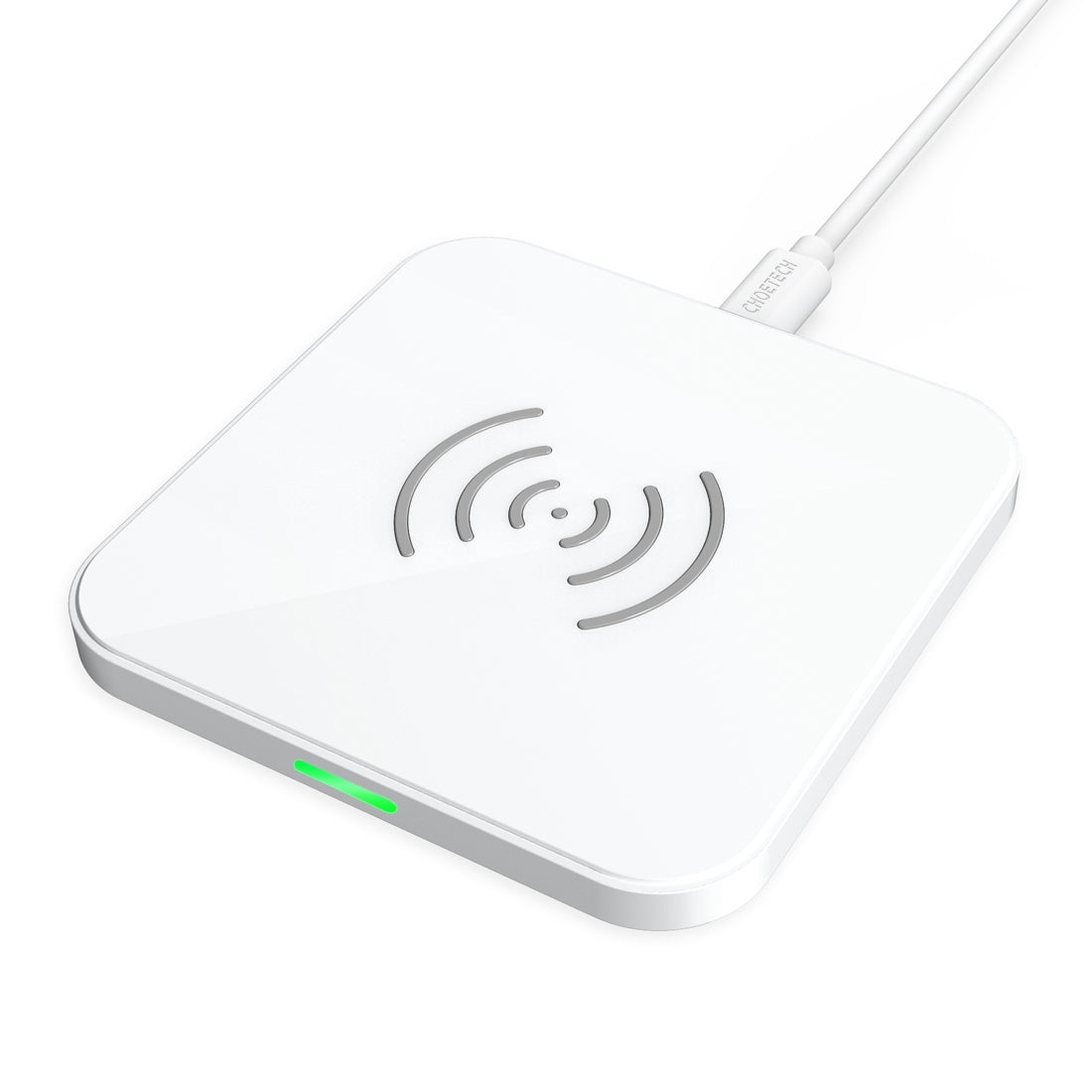 CHOETECH T511-S Qi Certified 10W/7.5W Fast Wireless Charger Pad (White)