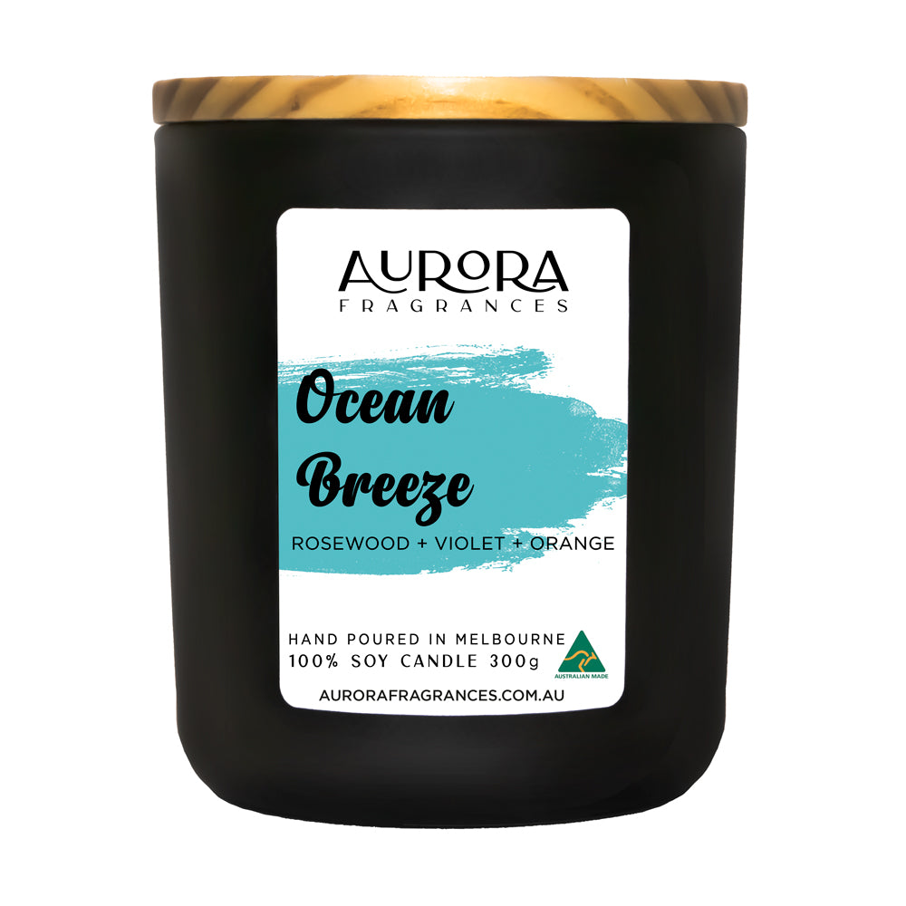 Aurora Ocean Breeze Soy Candle Australian Made 300g