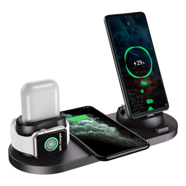 6 in 1 Wireless Charger For Apple & Samsung/Android